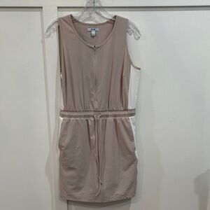 FLX Taupe and White Mini Dress